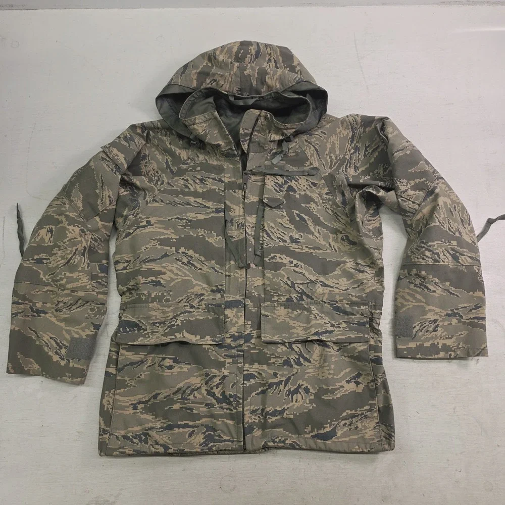 US‎ Air Force ECWES Abu Apecs Goretex Cold Weather Tiger Stripe Parka Sm X-Short